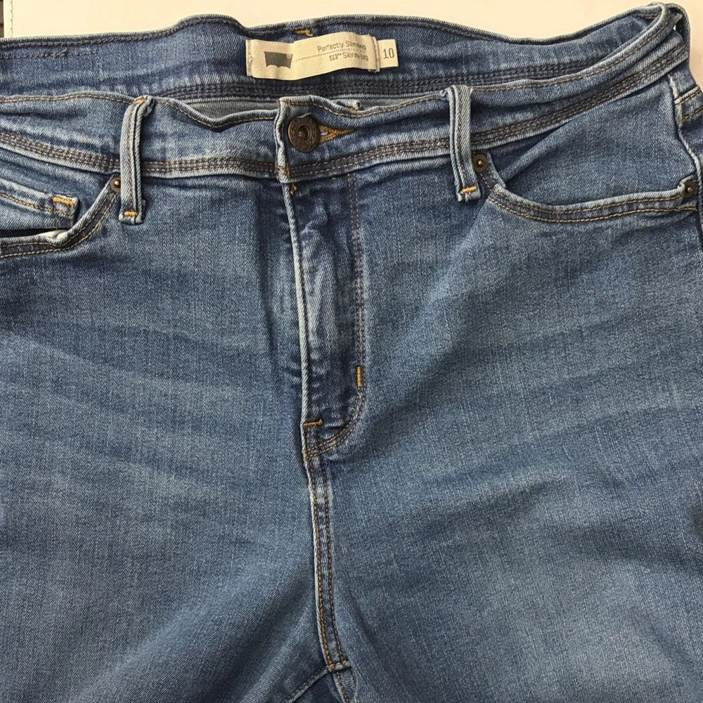 Levi's Perfectly Slimming 512 Skinny Leg Blue Jeans $59 - Picture 7 of 11